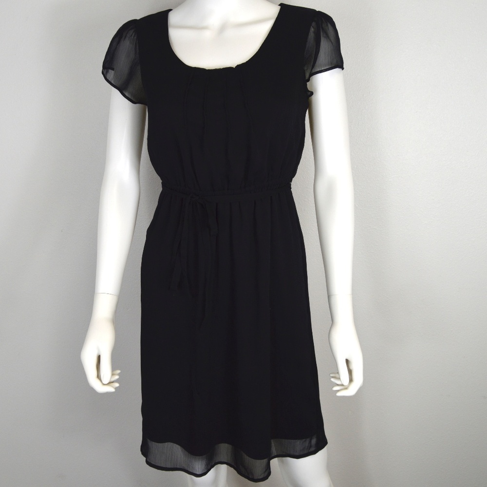 Black Flowy Dress with Sleeves